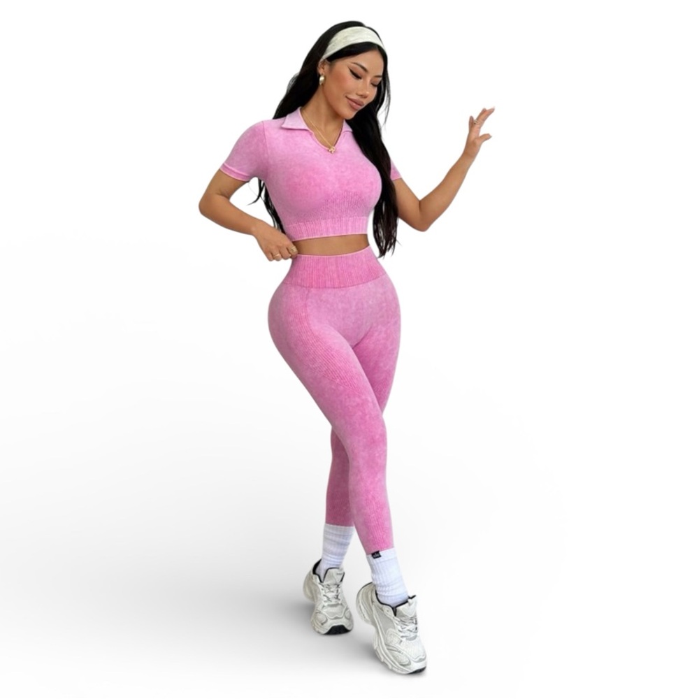 High Waist Washed Leggings | Butt Lifting | Stretchy Activewear